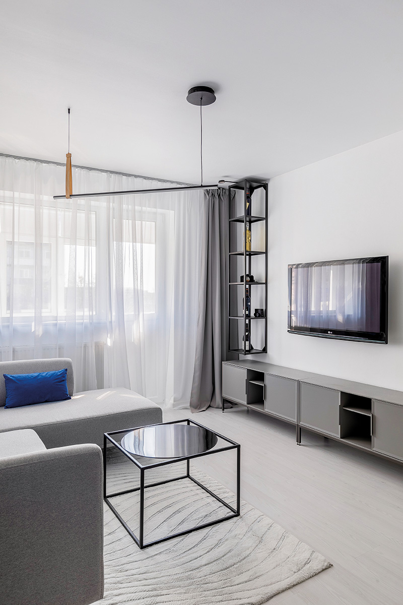 Albastru ludic pentru un apartament din Buzău