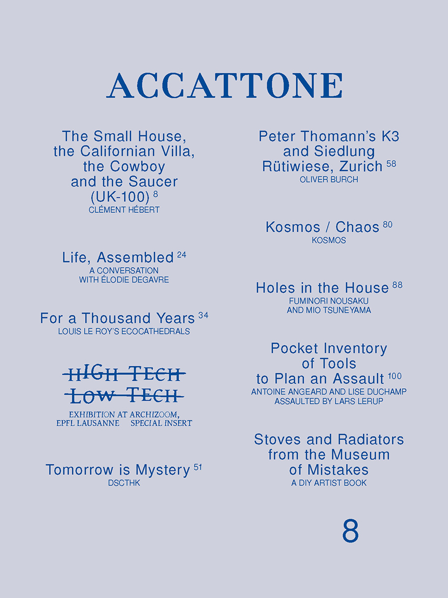 Revista Accattone. Colaj de arhitecturi emergente