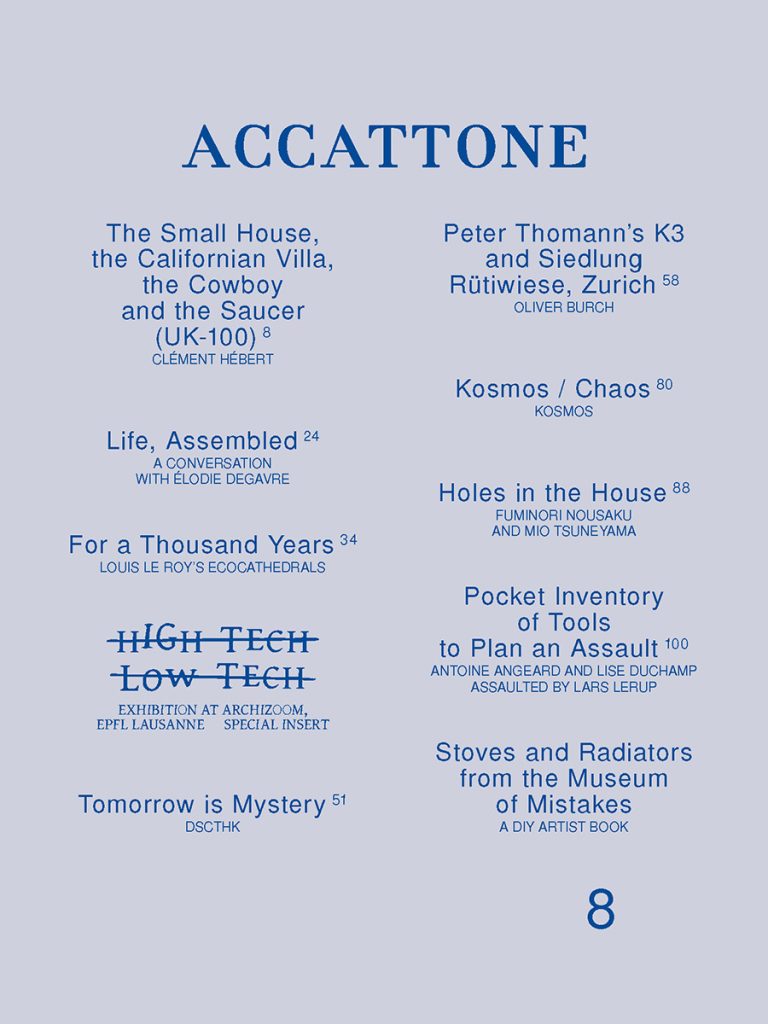 Revista Accattone. Colaj de arhitecturi emergente