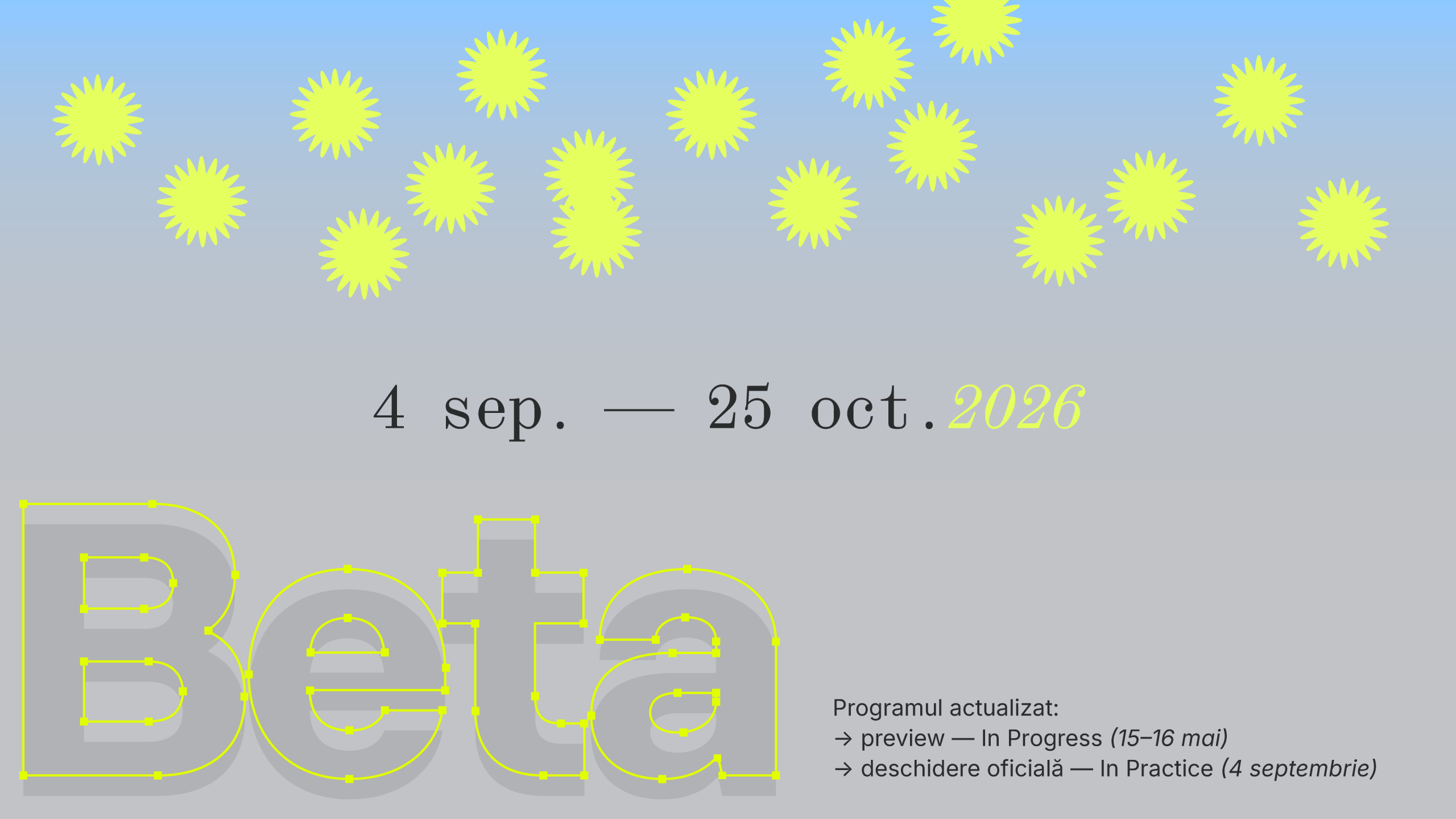 Bienala de Arhitectură Beta din Timișoara anunță actualizarea calendarului ediției a șasea: preview în mai, deschidere pentru publicul larg în septembrie.