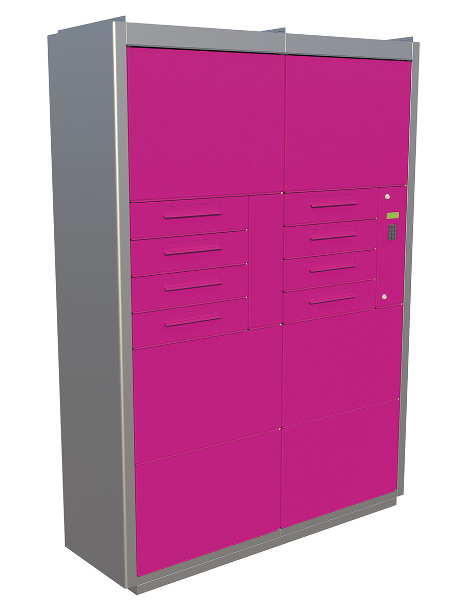 Cutiile poștale metalice integrate în noua viață urbană, post pandemică. Home Delivery Box by Step Project