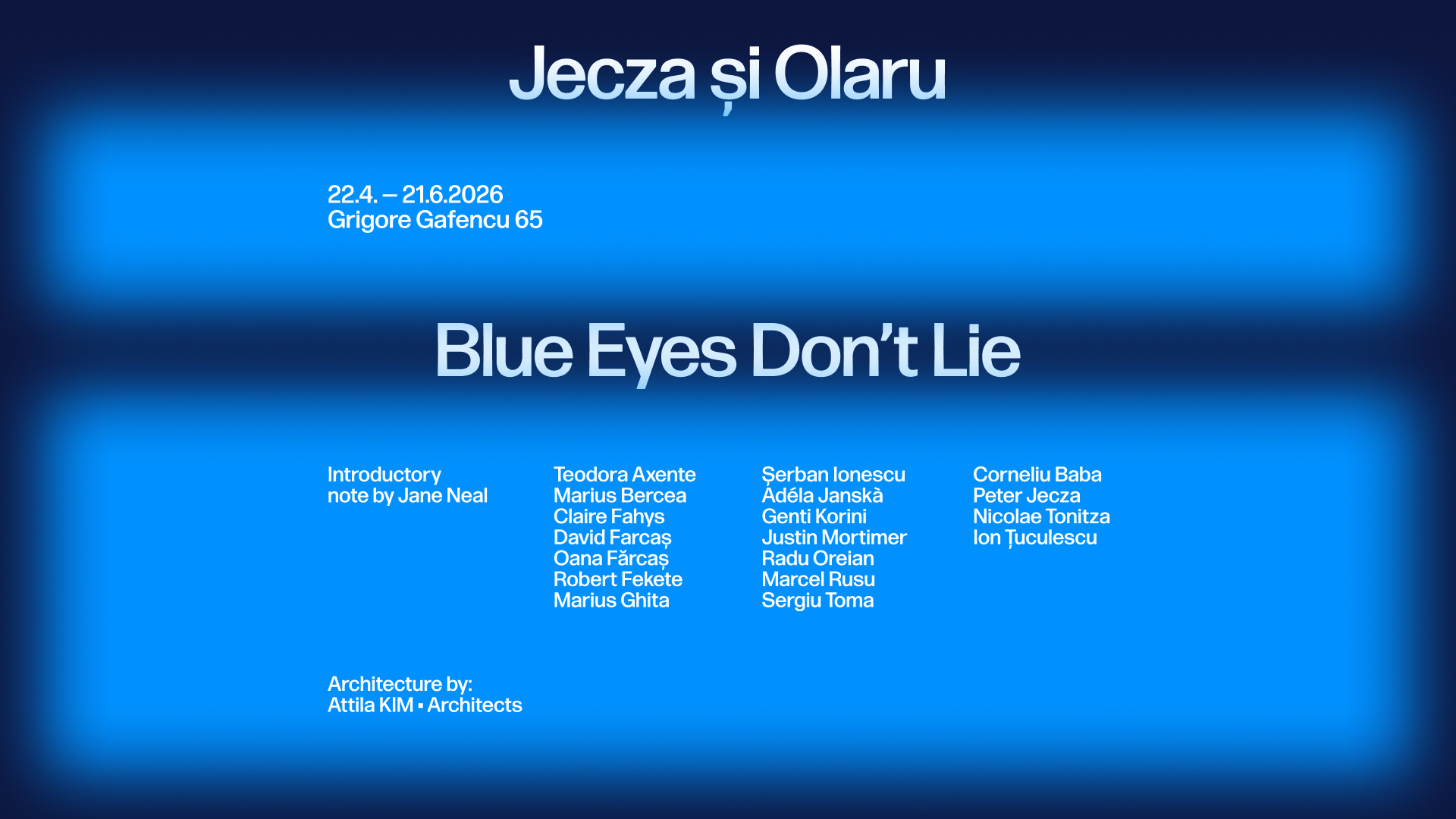 Blue Eyes Don’t Lie. Prima expoziție a galeriei Jecza și Olaru din București