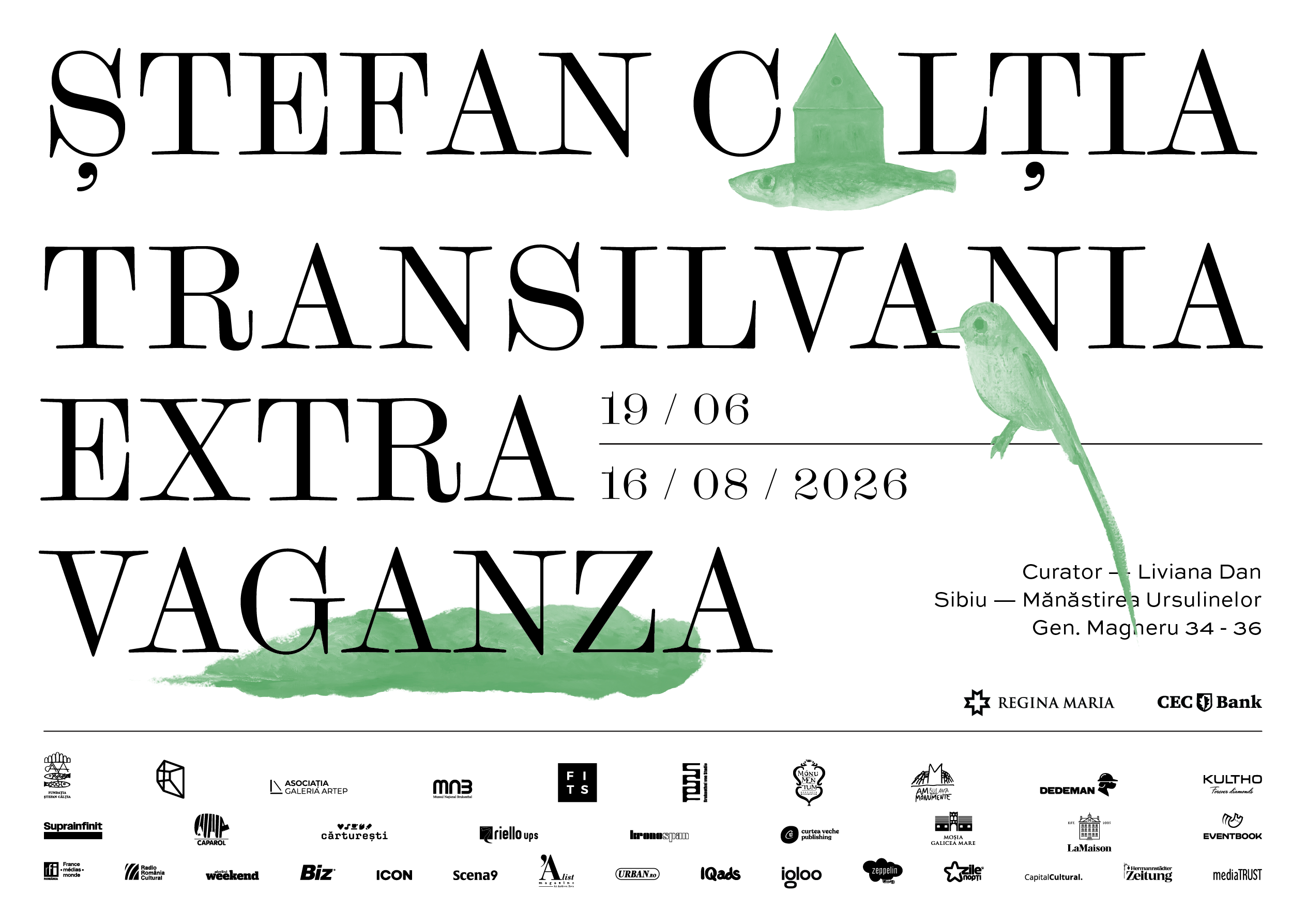 Cea mai amplă expoziție dedicată lui Ștefan Câlția se deschide la Sibiu: „Transilvania | Extravaganza”