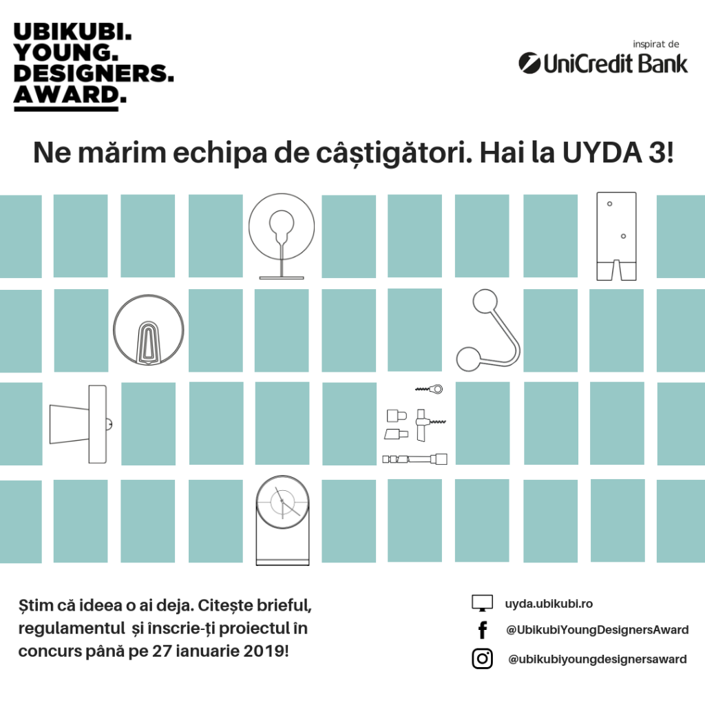 Înscrie-te la Ubikubi Young Designers Award – Ediția a III-a