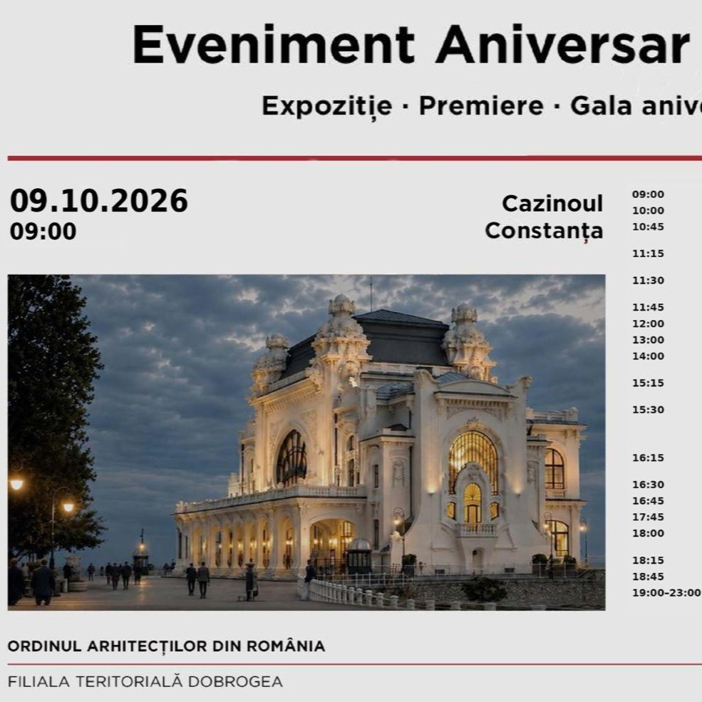 OAR25 Dobrogea: 25 de ani de arhitectură, profesie și responsabilitate față de comunitate
