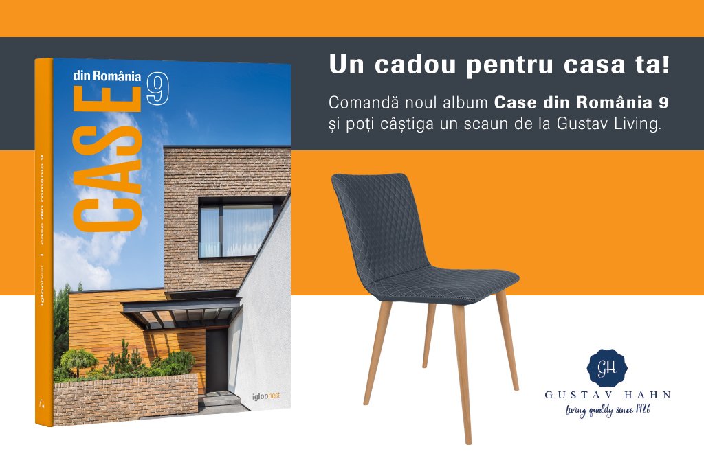 UPDATE: Noul album „Case din România 9” îți poate aduce un scaun de la Gustav Living