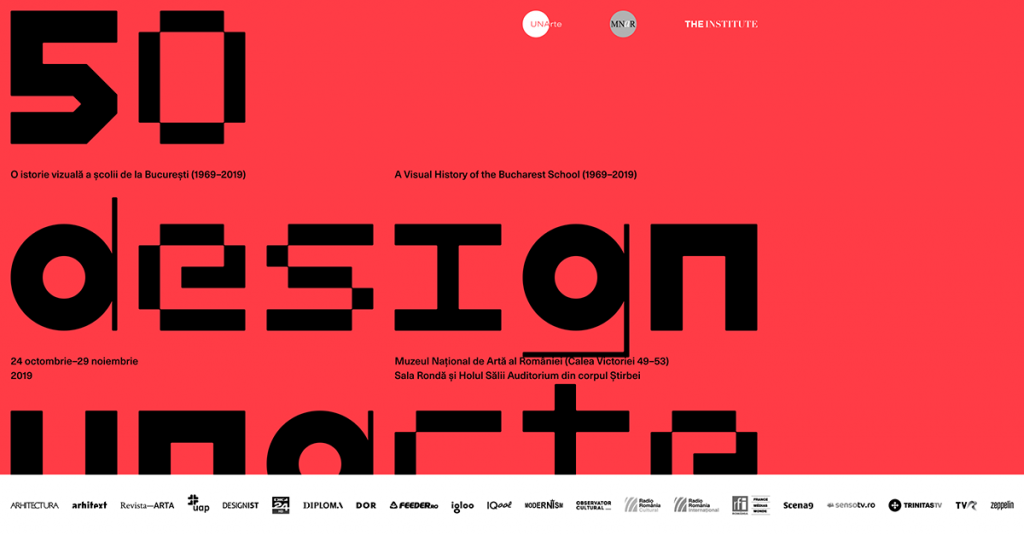 Expoziție aniversară la MNAR – „50 Design UNArte: O istorie vizuală a școlii de la București (1969-2019)”