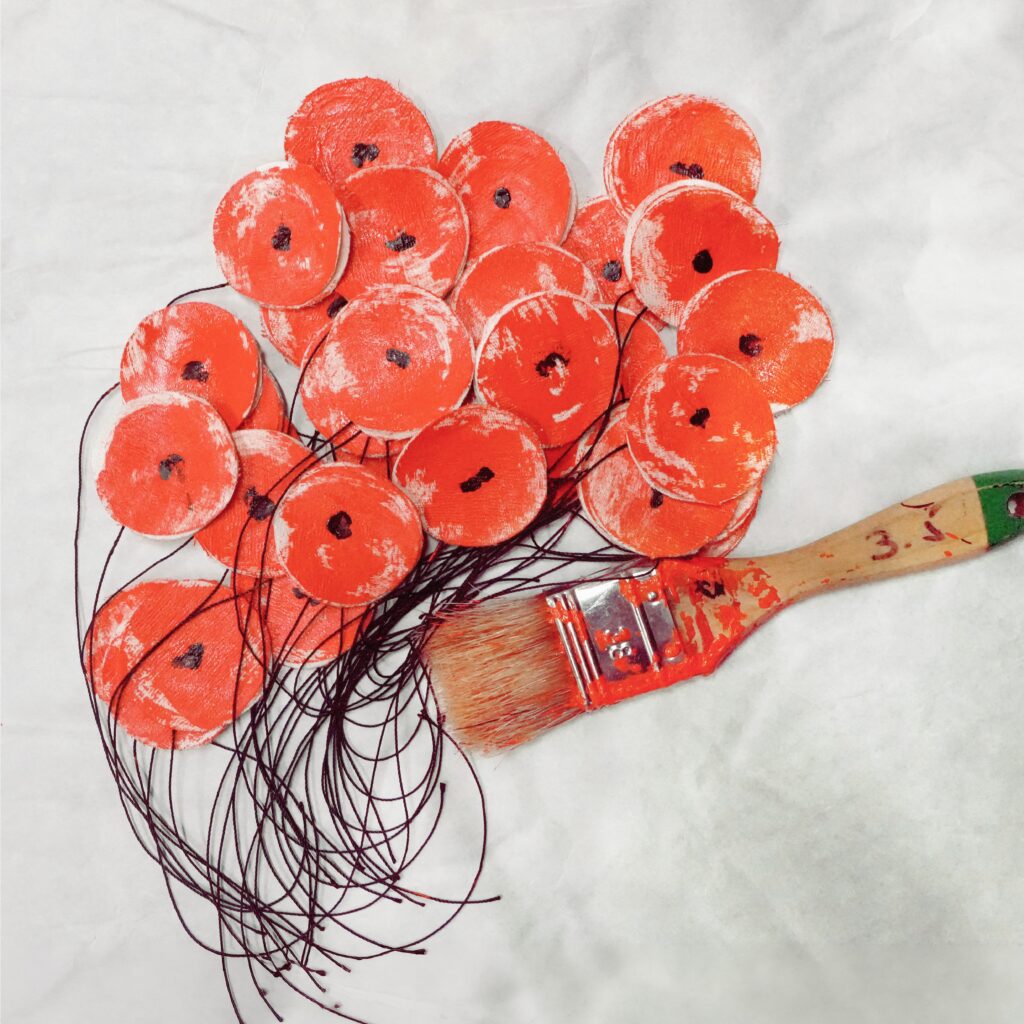 „THE PAINTED POPPY” by MARIUS MUȘAT. Linie de Piese de Artă Prêt-à-Porter