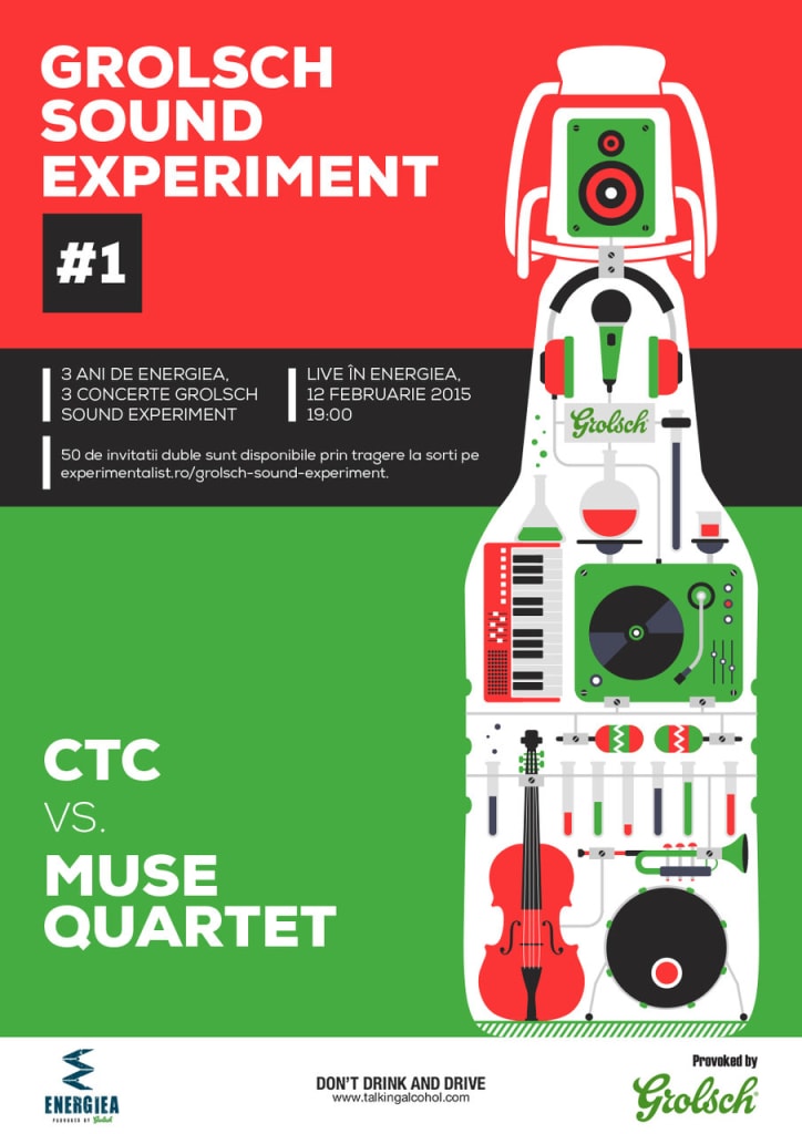 3 ani de Energiea. 3 concerte Grolsch Sound Experiment