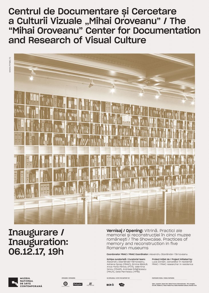 MNAC inaugurează Centrul de Documentare și Cercetare a Culturii Vizuale „Mihai Oroveanu”