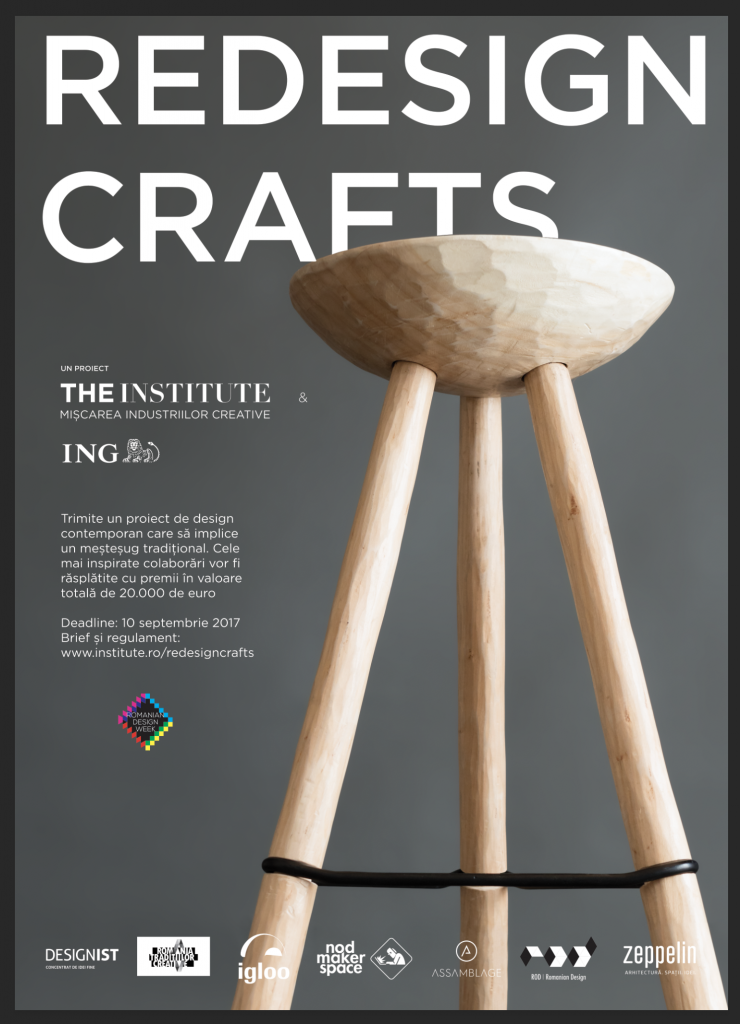S-a lansat ReDesign Crafts – primul concurs care caută meșteșuguri modernizate cu designer