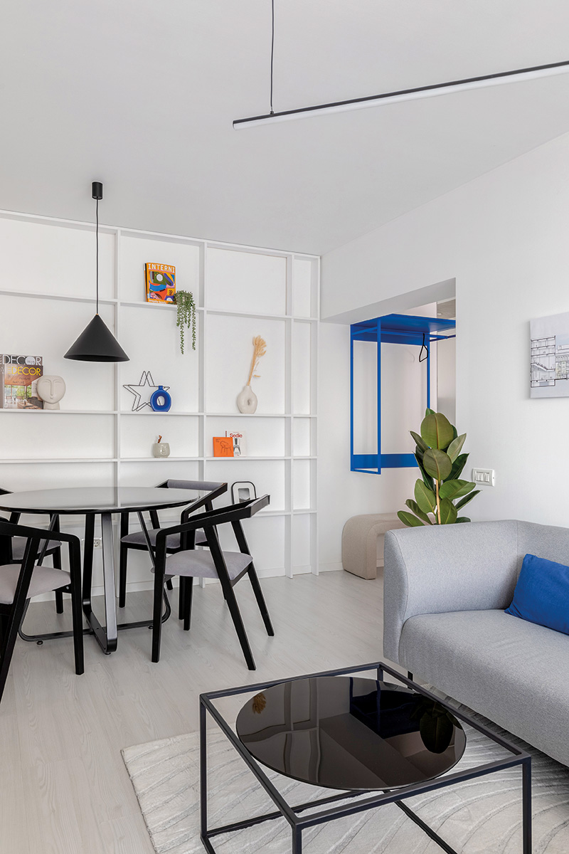 Albastru ludic pentru un apartament din Buzău