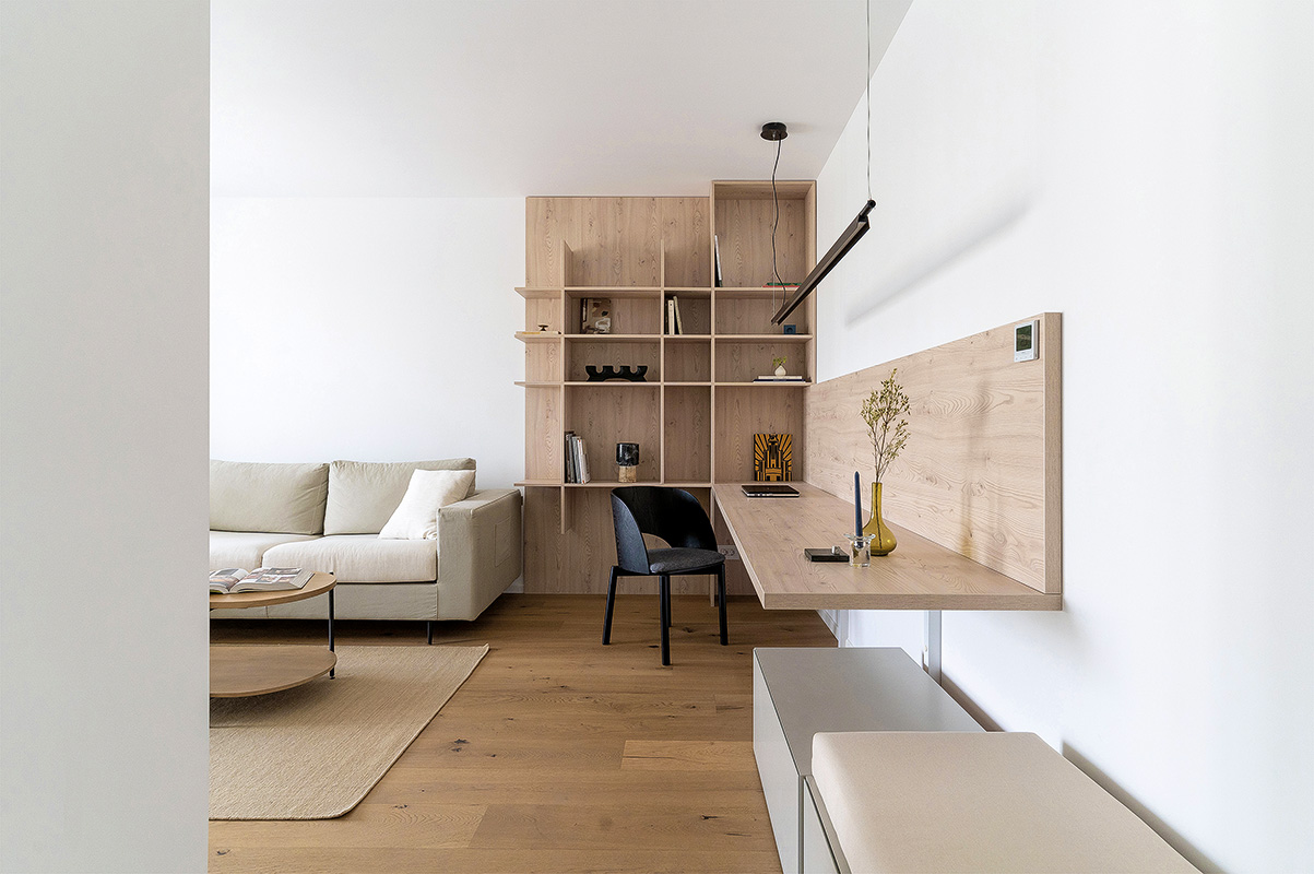 Continuitate și contrast. Apartament F108, București