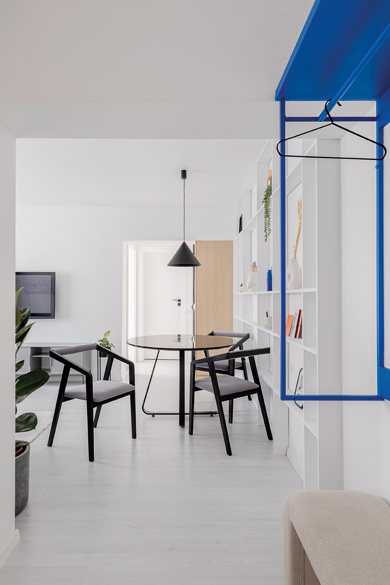 Albastru ludic pentru un apartament din Buzău