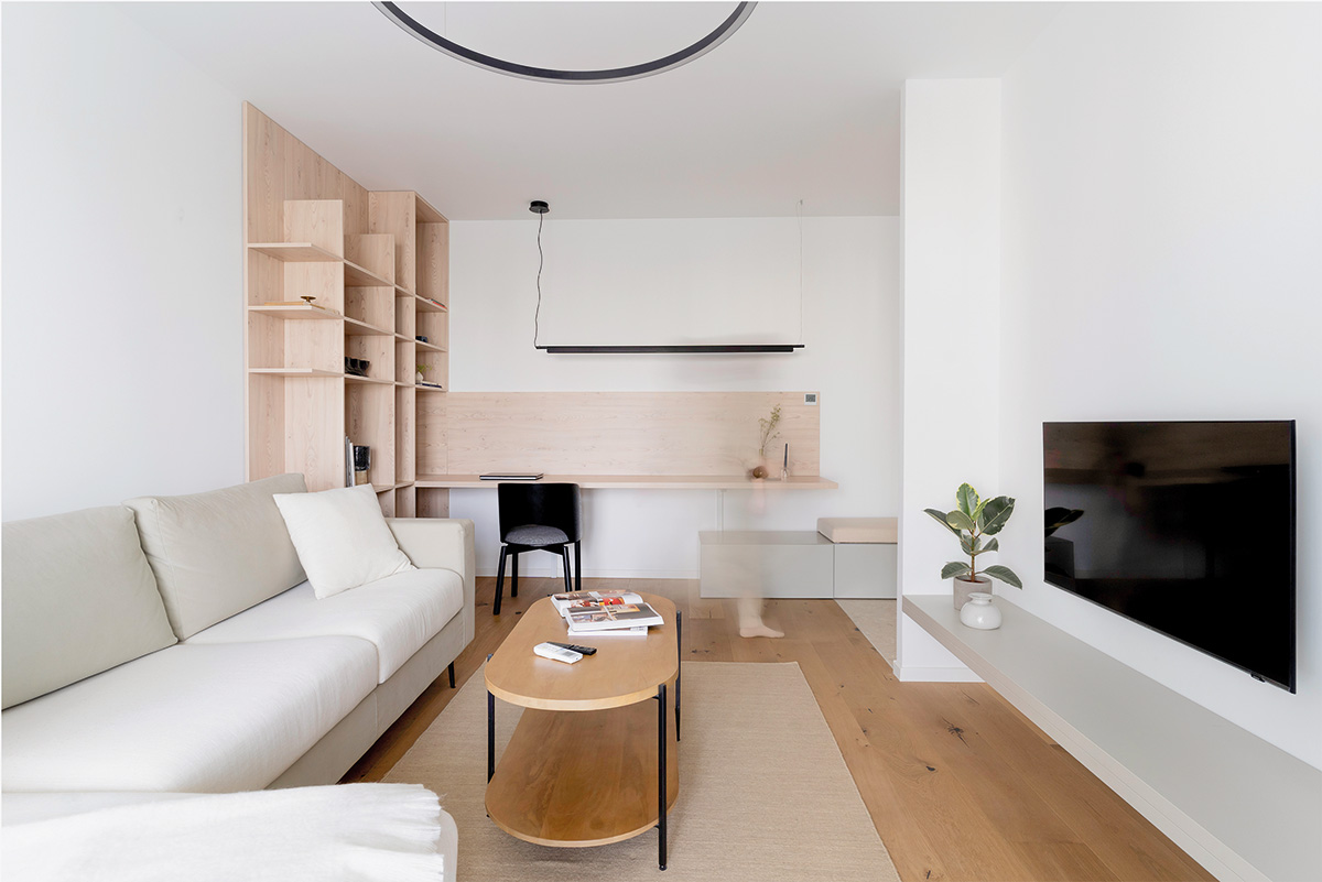 Continuitate și contrast. Apartament F108, București