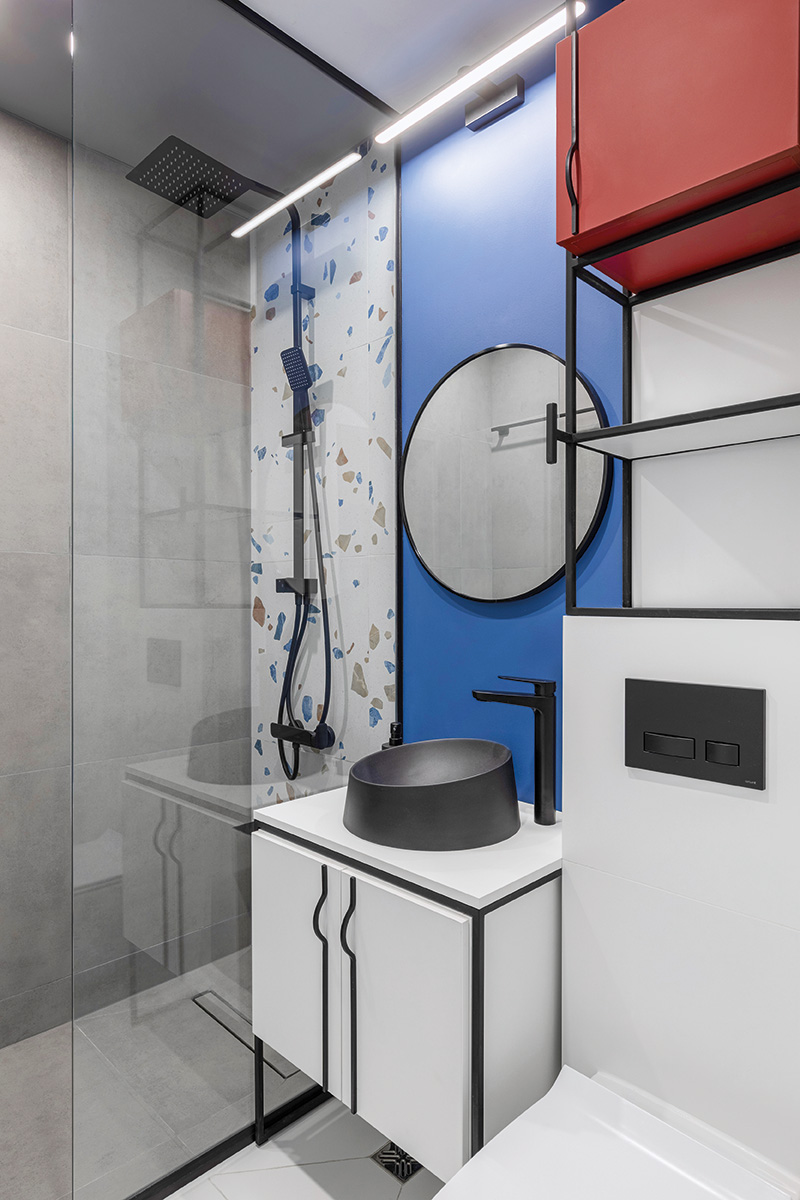 Albastru ludic pentru un apartament din Buzău