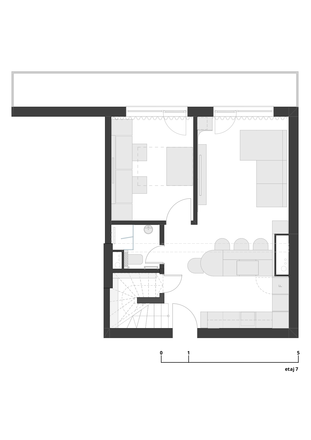 Confort contemporan în nuanțe închise. Apartament W, Cluj-Napoca
