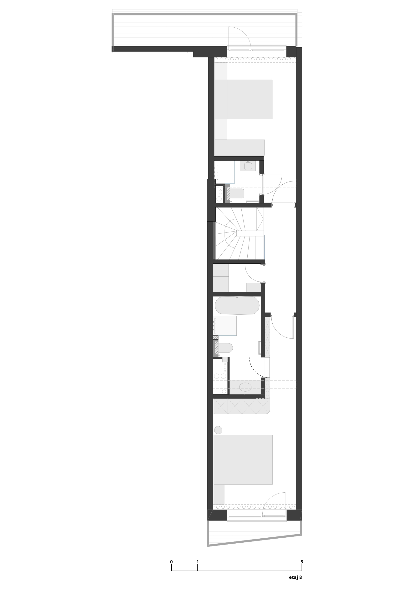 Confort contemporan în nuanțe închise. Apartament W, Cluj-Napoca