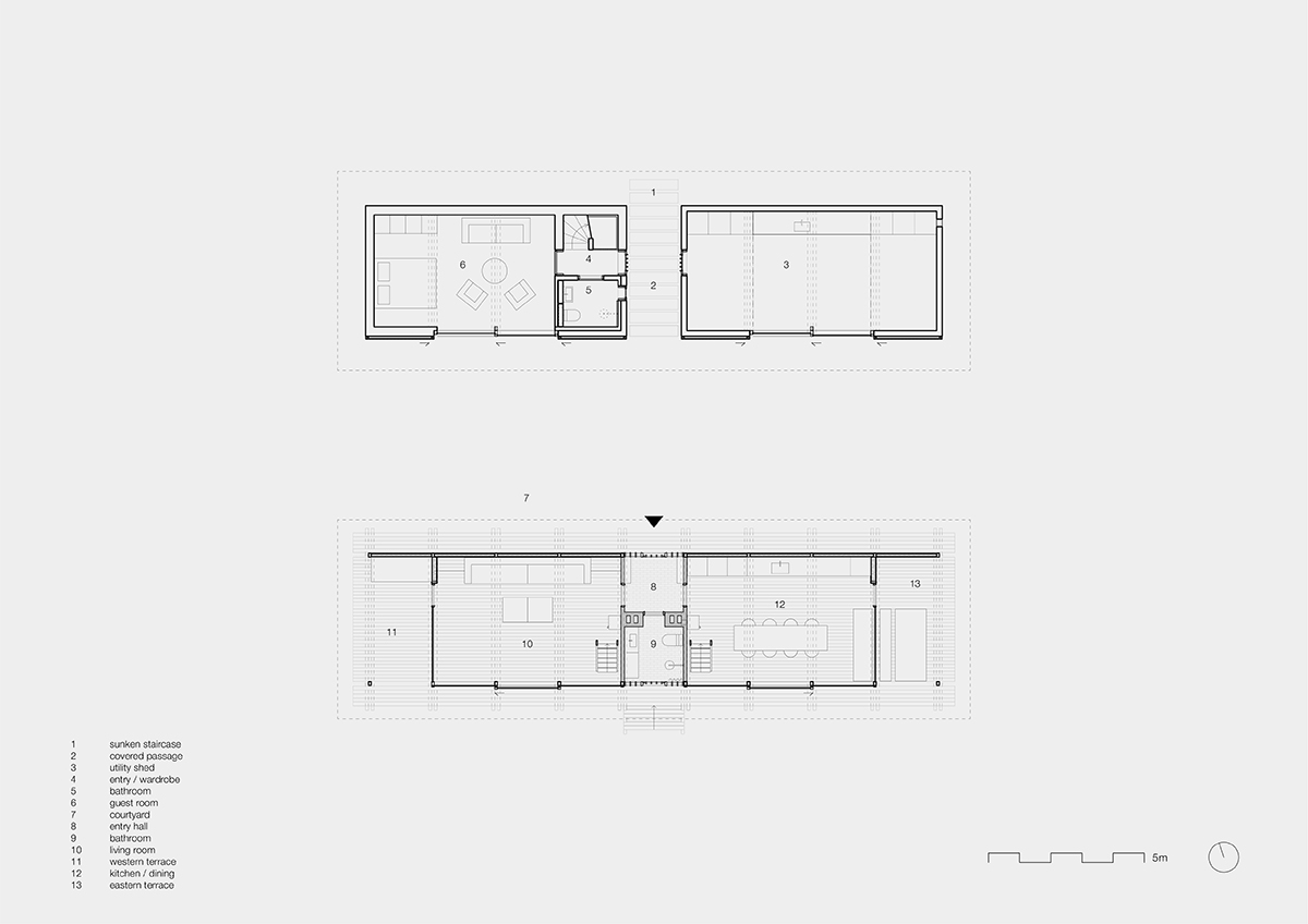 Modernism scandinav din anii 1960 adus în prezent. Vejrhøj, Sjælland, Danemarca