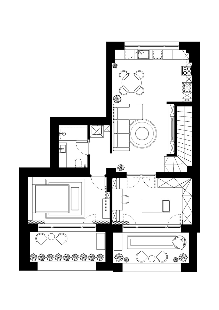 Util și poetic. Apartament Oslo Freesia