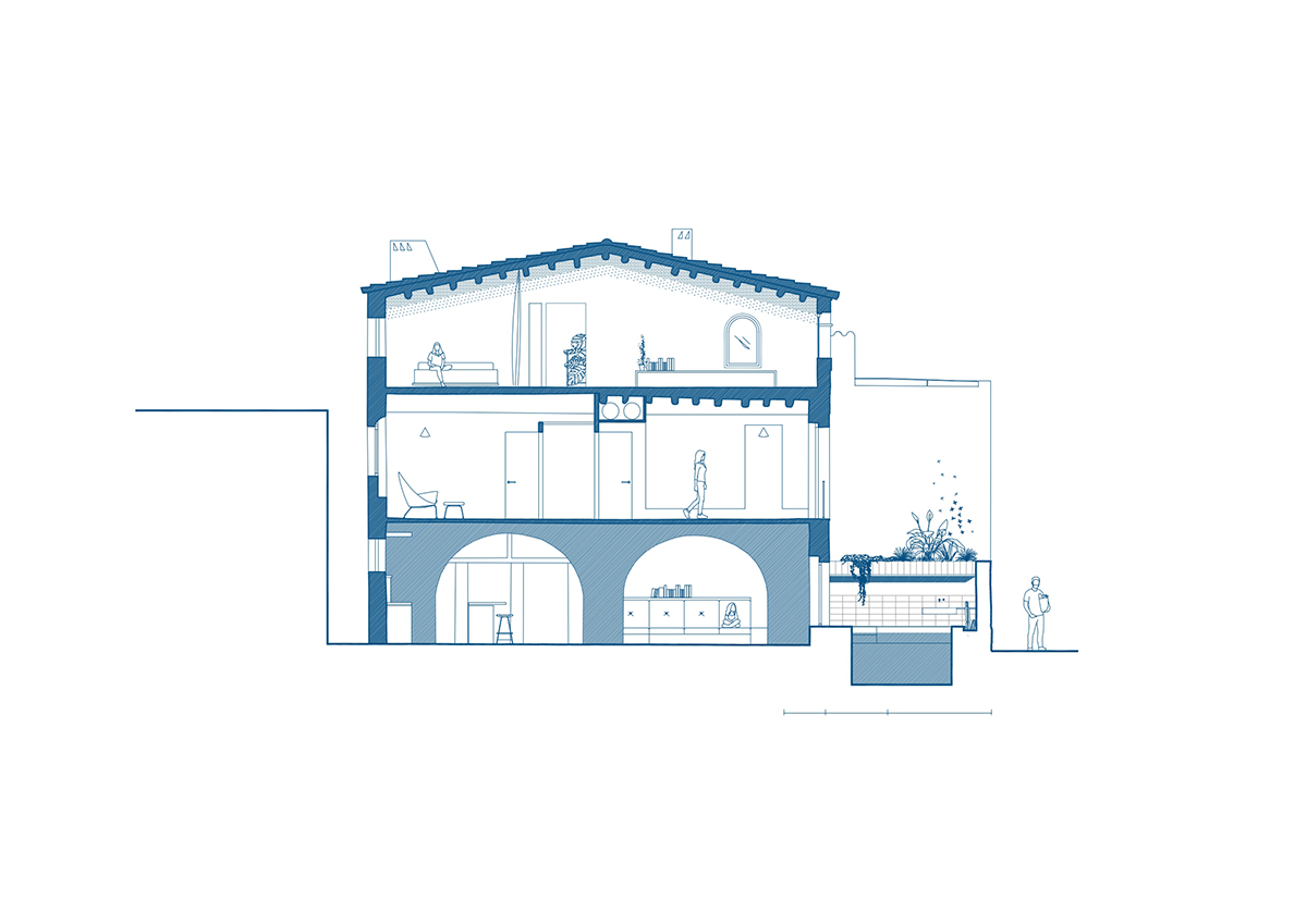 Un vechi atelier de tâmplărie transformat într-o reședință contemporană, în nord-estul Spaniei